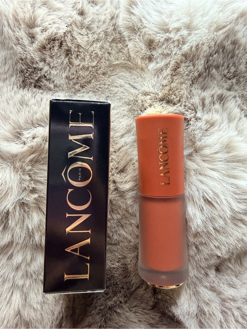 Lancôme Matte Liquid Lipstick — Coral Orange Shade